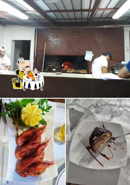 La cibo e interni del ristorante