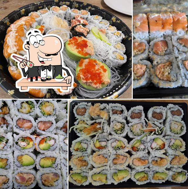 Prenez différentes options de sushi