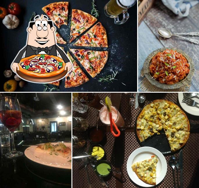 Try out pizza at Hotel Taj palace