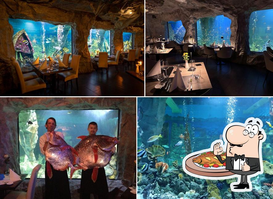 Restaurant La Mer serviert eine Mehrzahl von Fischgerichten