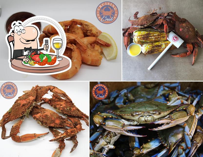 В "Cruising Crab" вы можете заказать разные блюда с морепродуктами