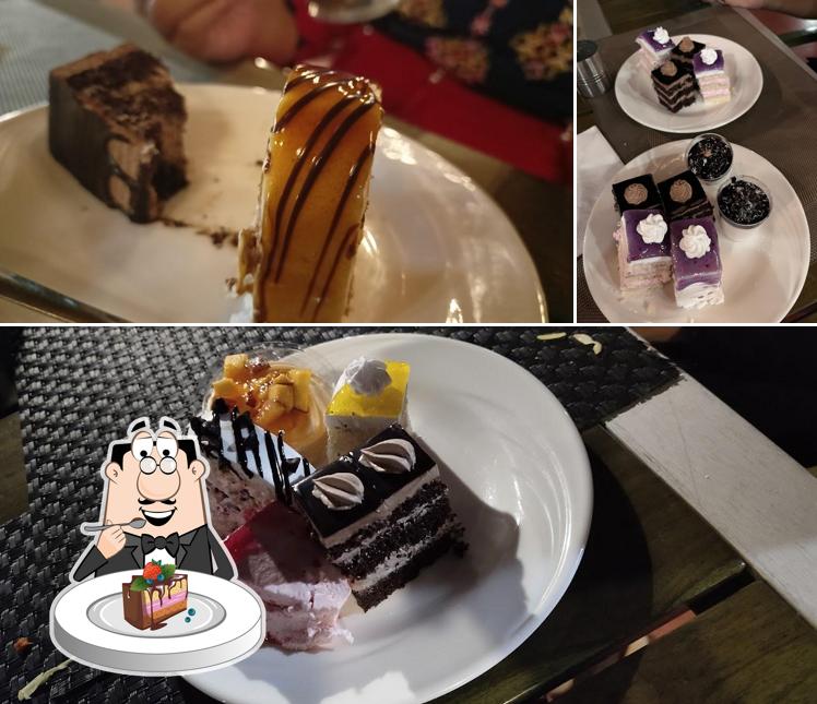 Chocolate cake at Gazebo Garden Restaurant