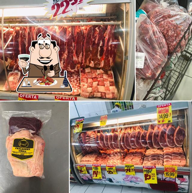 Prove refeições de carne no Mercadinho Brasil