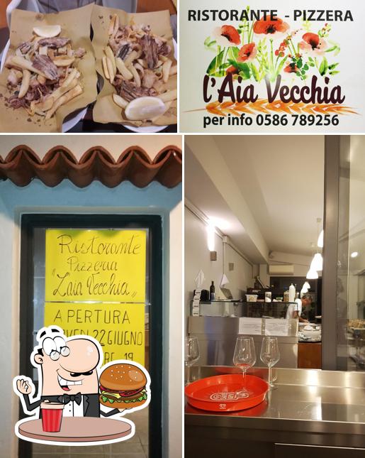 Prenditi un hamburger a Ristorante Pizzeria L'Aia Vecchia