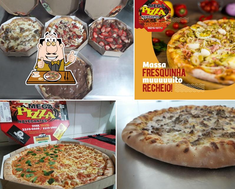Experimente pizza no Mega Pizza Navegantes