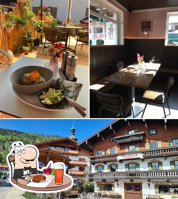 Mira las fotos que muestran comedor y exterior en BluBaBi Das Blumen-Café