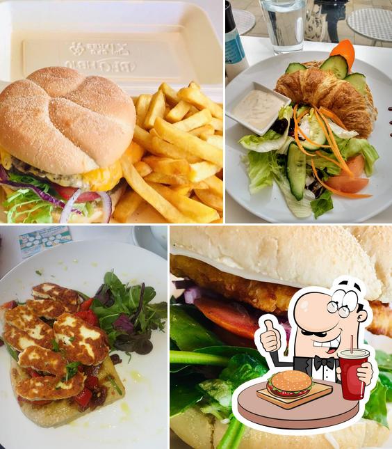 Try out a burger at Coffee Me