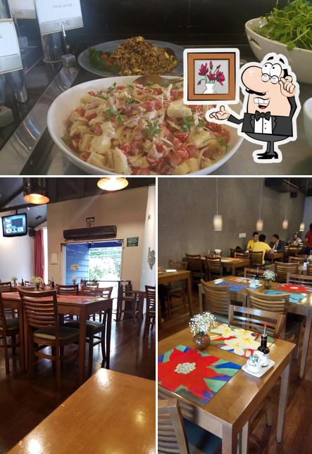 A imagem da interior e comida no Restaurante DonaLu Campo Grande MS