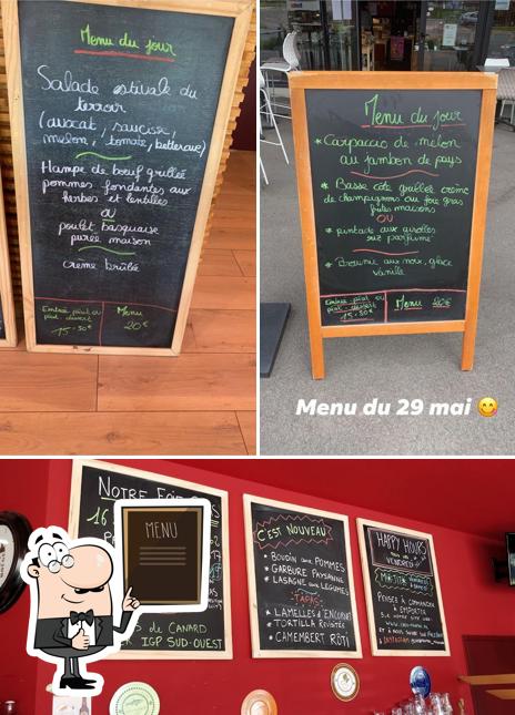 Découvrez le menu du jour sur le tableau