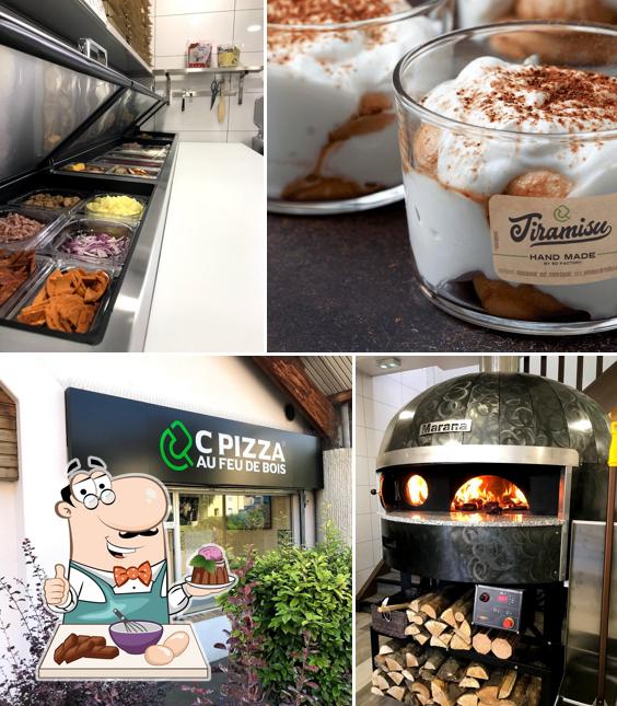 C PIZZA au feu de bois offre un nombre de desserts