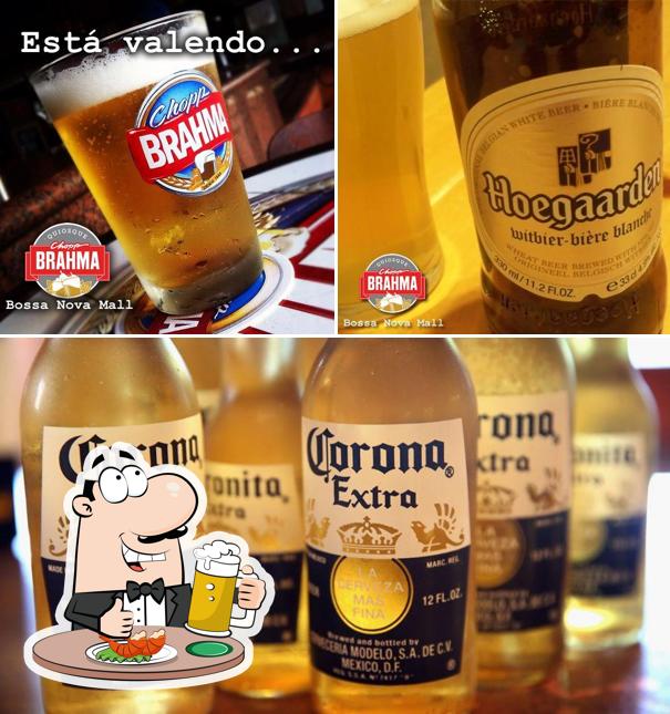 Quiosque Chopp Brahma Bossa Nova Mall serve uma gama de cervejas