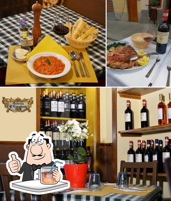 Estas son las fotos donde puedes ver bebida y comedor en Osteria Il Viandante - Sapori E Profumi Fiorentini