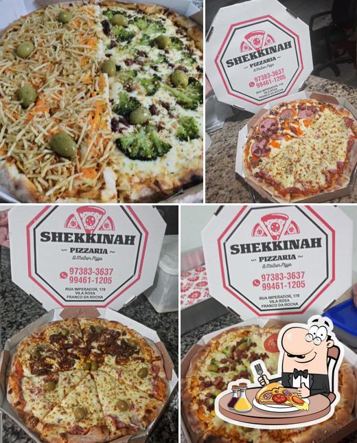 No Shekkinah pizzaria, você pode desfrutar de pizza