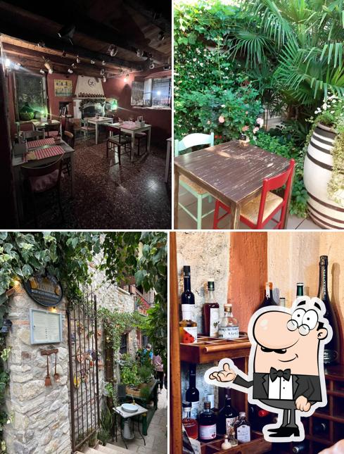 Gli interni di La Cantina del Vicolo