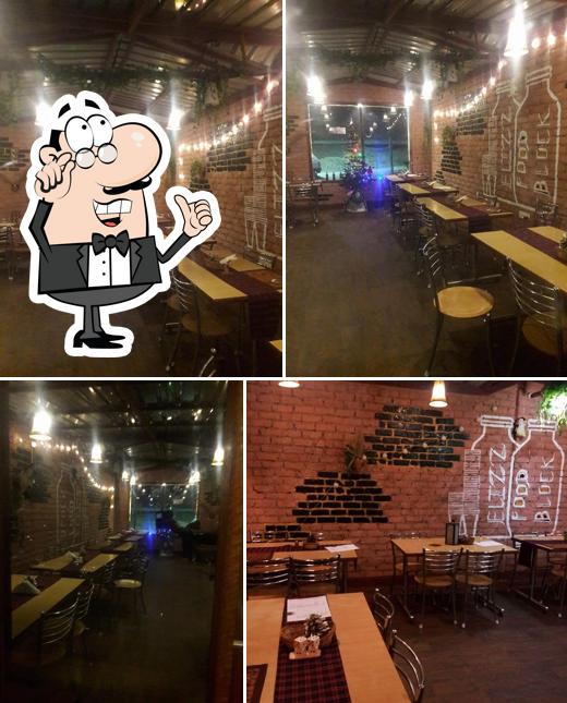 Take a seat at one of the tables at Elizz Food Block
