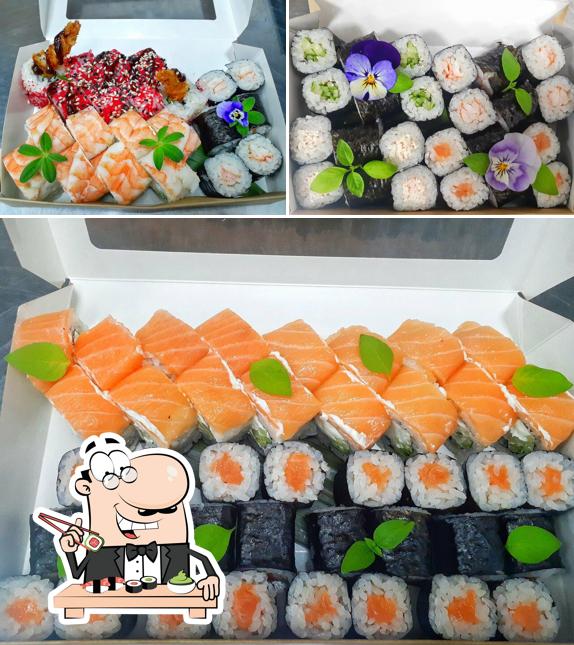 Prenez différentes options de sushi