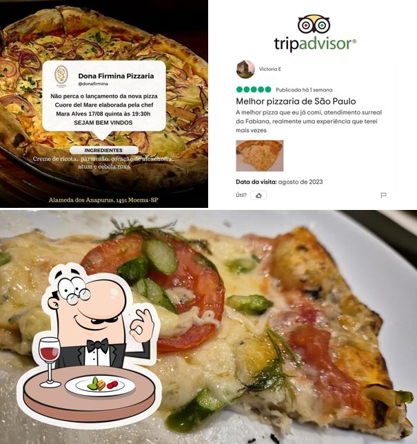 Comida em Dona Firmina Pizzaria