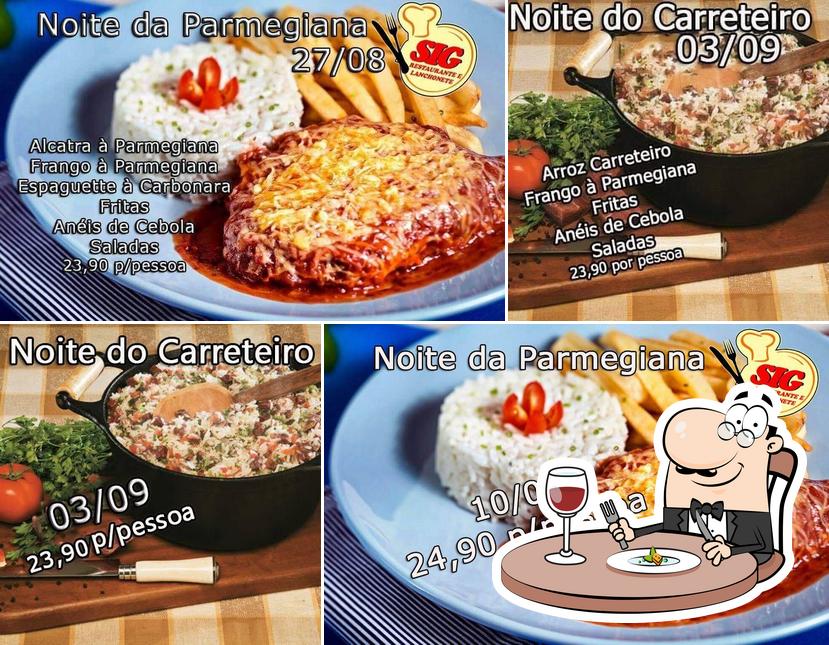 Comida em Sig Restaurante e Lanchonete