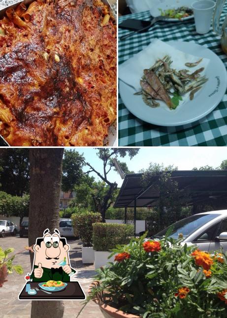 Questa è la immagine che mostra la cibo e esterno di Ristorante Gaetano E Teresa