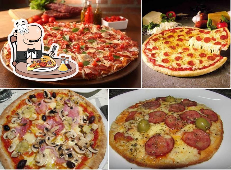 Peça diversos variedades de pizza