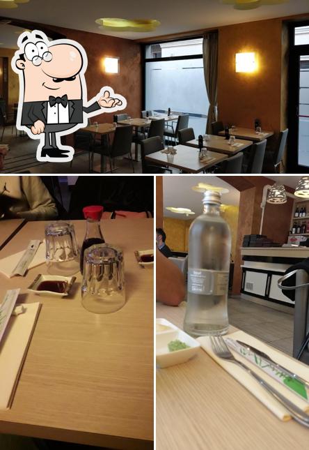 Gli interni di Sushi Wen