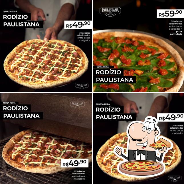 Consiga pizza no Paulistana Pizza Bar Brasil Ltda