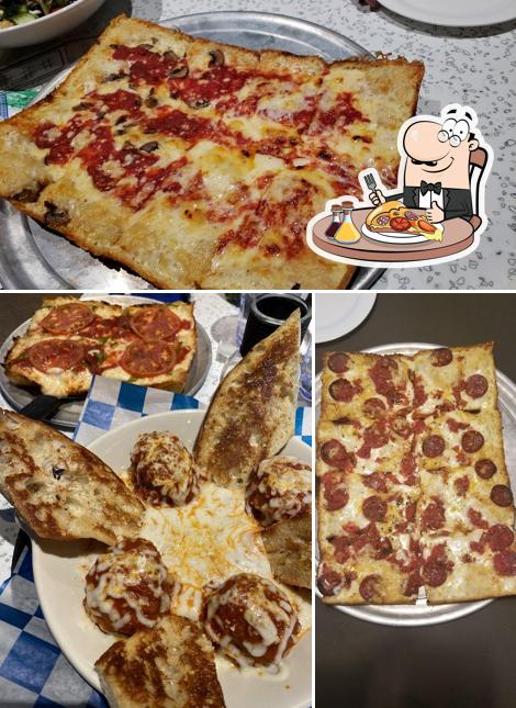 Try out pizza at Buddy's Pizza