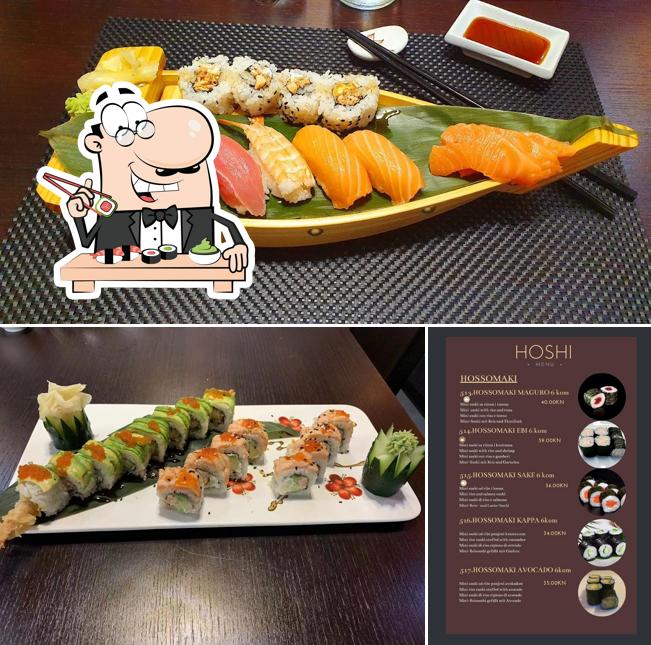 Prova le diverse opzioni di sushi