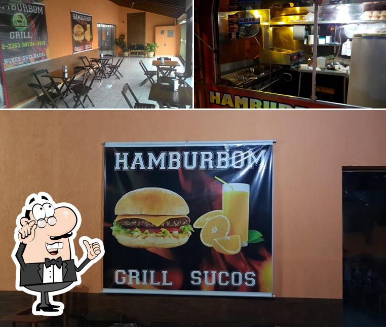 O interior do Hamburbom