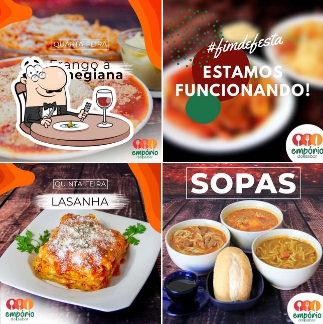 Comida em Restaurante Empório do Sabor