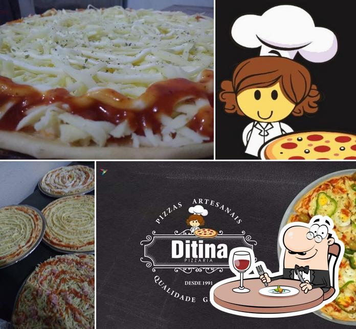 Comida em Ditina Pizzaria