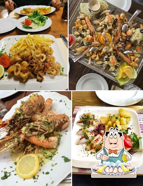 Закажите блюда с морепродуктами в "Gasthaus Karawankenblick"