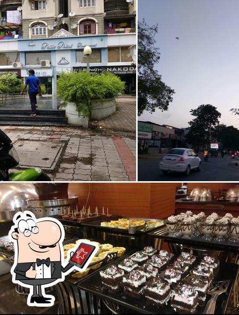 The image of Petite Point’s exterior and food