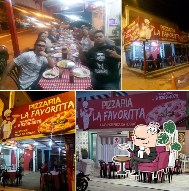 O interior do Pizzaria La Favoritta