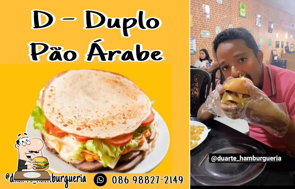 Experimente um hambúrguer no Duarte Hamburgueria e Pizzaria