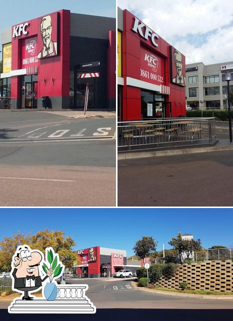 La parte exterior de KFC Atterbury Road