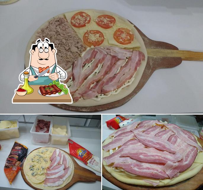 Experimente refeições de carne no Pizzaria Classe A