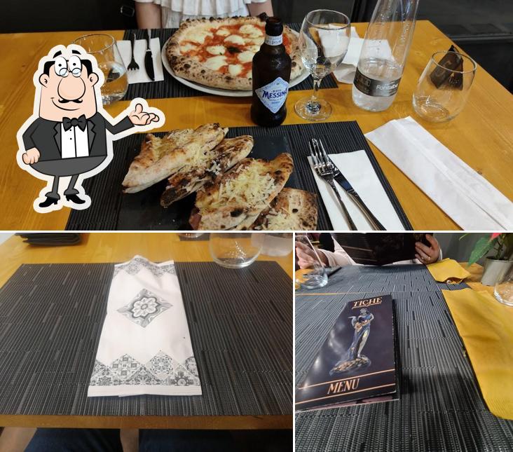 Gli interni di Tiche Pizzeria