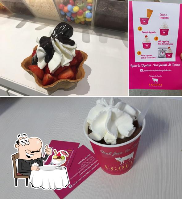 Закажите один из десертов в "Ugolini Frozen Yogurt"