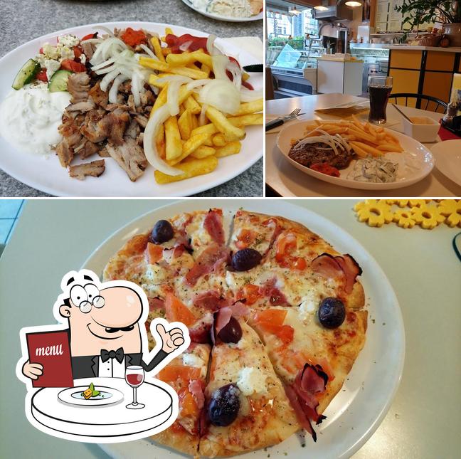 Food at Grill-Pizzeria Kouros