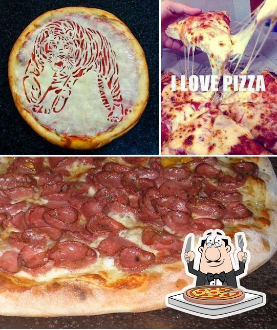 Consiga diferentes variedades de pizza