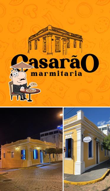 O exterior do Casarão Marmitaria