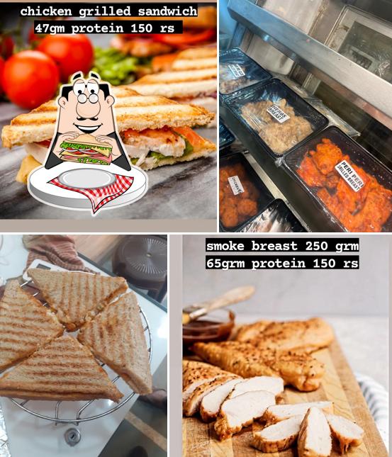 Club sandwich at Fit N Chick