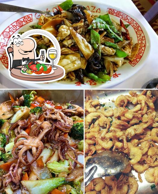 Peça frutos do mar no Golden Plaza chinese restaurant