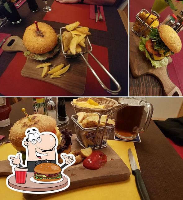 Prenez un hamburger à Restaurant zur Kanonenkugel