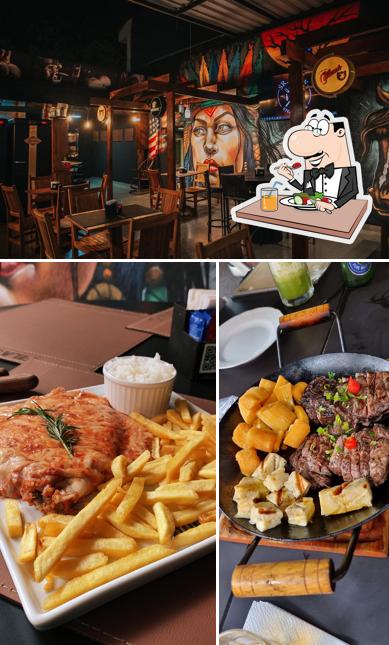 O Sr. Beef - Steak House se destaca pelo comida e interior