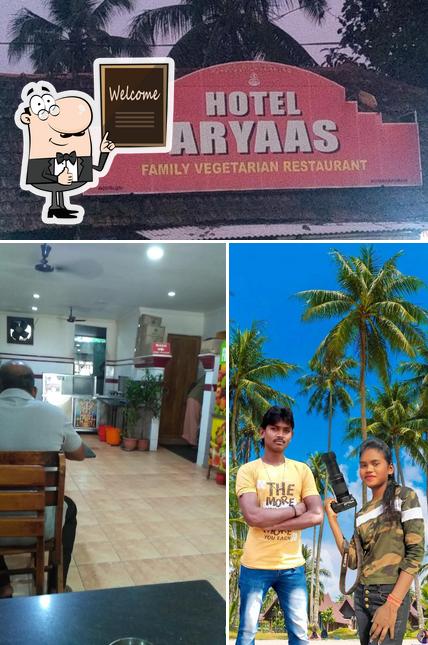 Look at this image of Aryaas Vegetarian Restaurant