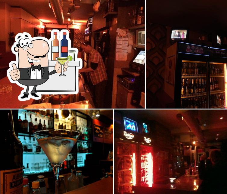 Look at this photo of Lebowski Bar