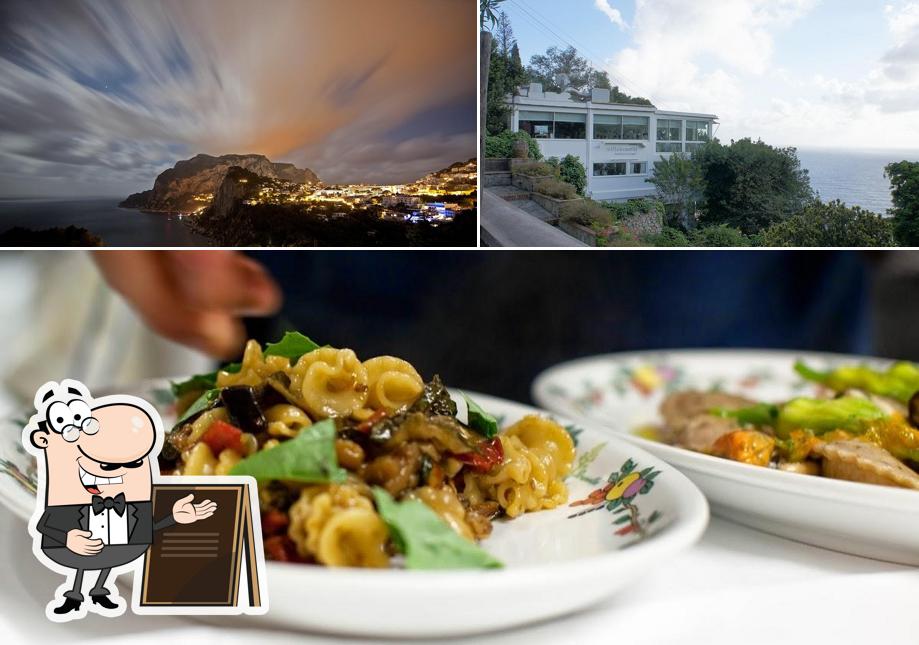 La immagine di esterno e cibo da Ristorante L'Agave Capri