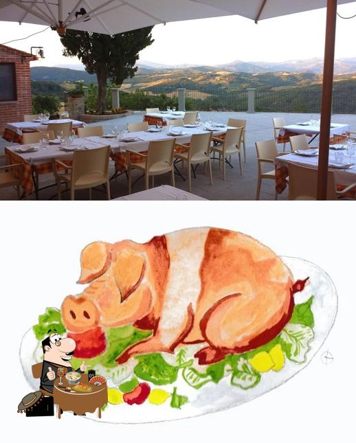 Cibo al Agriturismo Terra di Michelangelo
